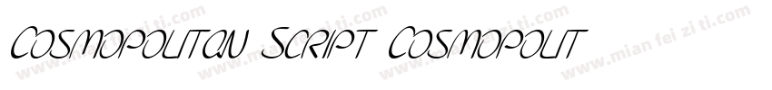 Cosmopolitan Script Cosmopolitan Sc字体转换